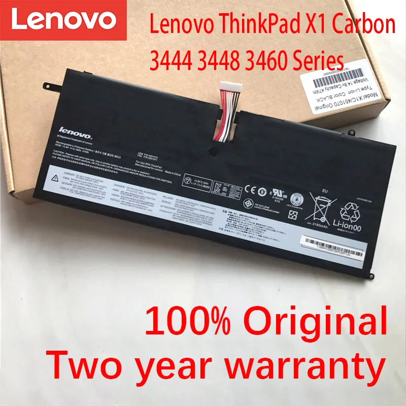 Новый оригинальный аккумулятор Lenovo 45N1070 45N1071 для ноутбука ThinkPad X1 Carbon 3444 3448 3460