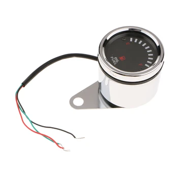 

LED Fuel Level Gauge 12V DC Fuel Indicator Universal Car Motorcycle 60mm