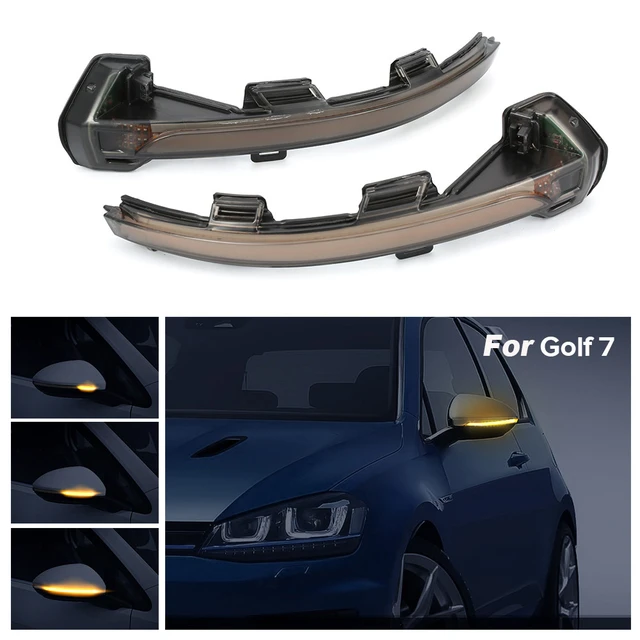 2 Pcs Seite Spiegel Anzeige Dynamische Blinker LED Blinker Licht Für VW  Golf 7 MK7 7,5 GTI R Sportsvan touran L II Auto Lichter - AliExpress