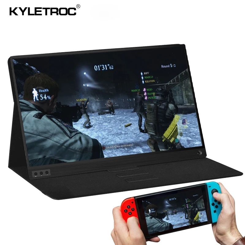 

15.6 Inch LCD monitor Portable Ultrathin 1080P IPS HD USB Type C Dispaly for laptop phone XBOX Switch and PS4 Gaming Monitor