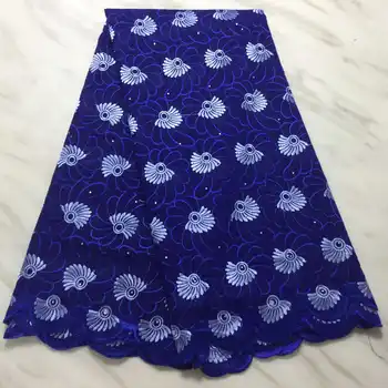 

2019 High Quality Pink African Voile Swiss Lace Fabric French Swiss Voile Lace Fabric Pure Cotton With Stones For Wedding