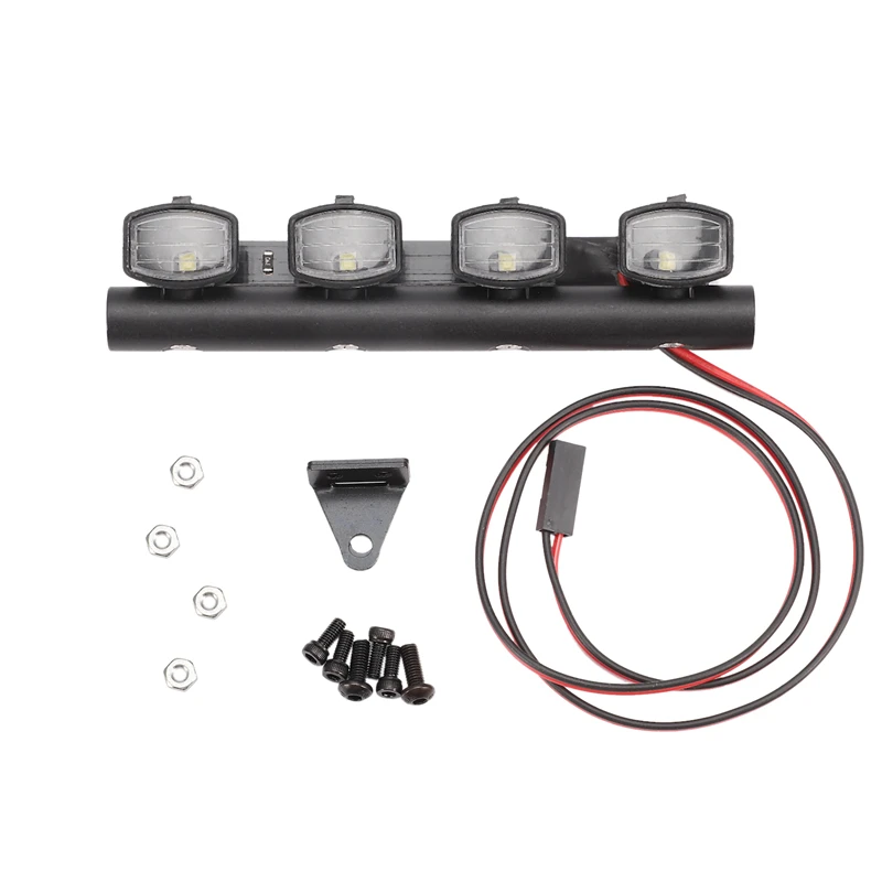 

ABKT-RC LED Light Bar Roof Lamp for 1/10 Traxxas Trx4 SCX10 D90 RC 4WD Crawler Car 1:10 Model Car Accessories