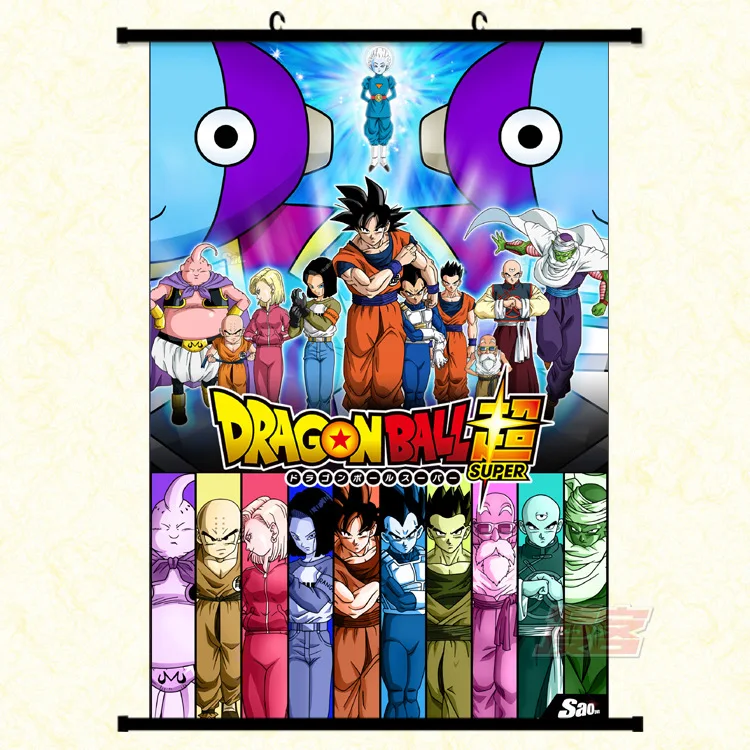 

Anime Decorational Picture Game Related Products Seven Dragon Ball Poster Second Element Scroll Painting Dragon Ball Ultra-Wish
