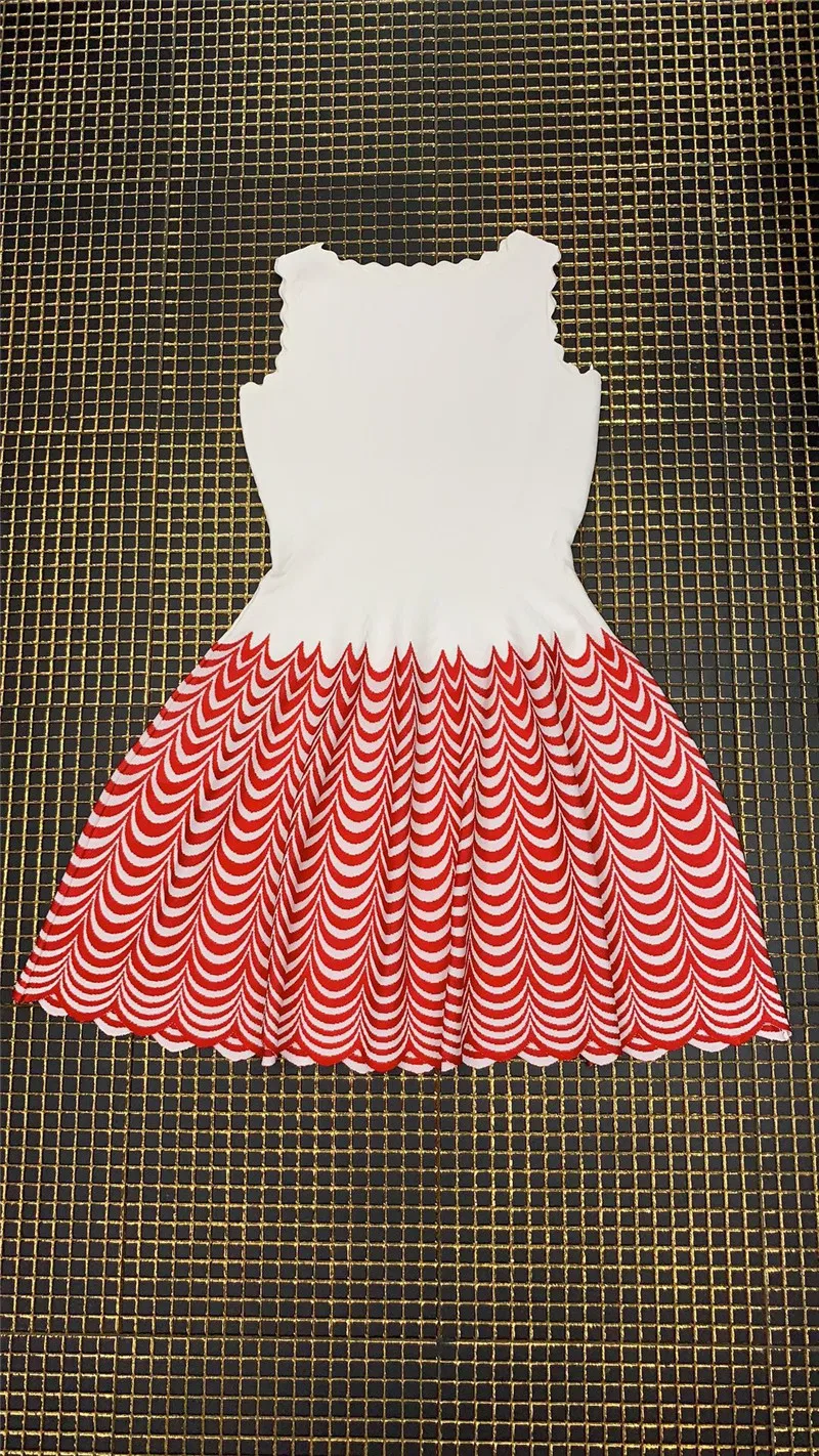 Белый Новинка Vestido без рукавов красная волна жаккард модное сексуальное вискозное Бандажное платье знаменитость женское платье Клубные вечерние платья - Цвет: Белый
