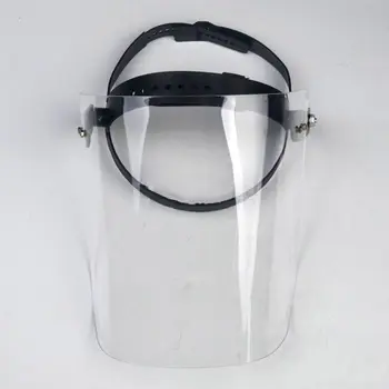 

Premium Clear/Brown Welding Face Shield Head-Mounted Electrician Protective Splash Proof Dust Mask for Welding Machine / Cutter