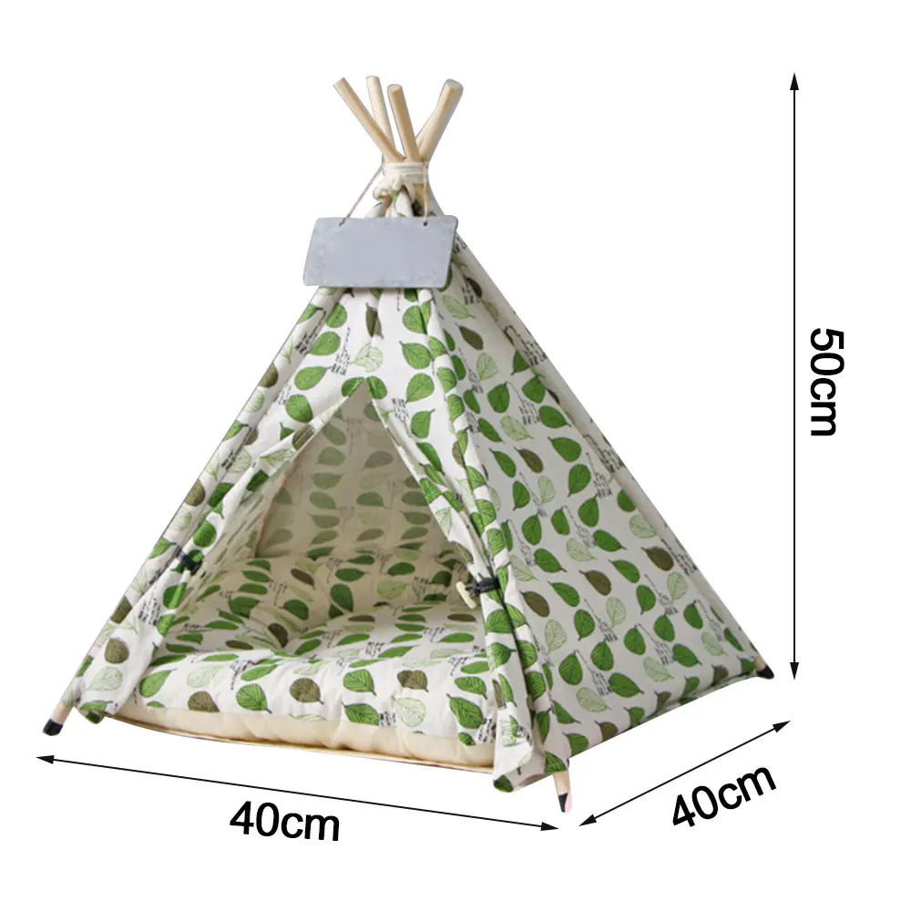 Soft Pet Tent for Dogs Puppy Cat Bed Canvas Pet House Teepee Nest Cat Shed Dog Tent Kennel with Cushion Cute Pet Supplies new Soft Pet Tent for Dogs Puppy Cat Bed Canvas Pet House Teepee Nest Cat Shed Dog Tent Kennel with Cushion Cute Pet Supplies new