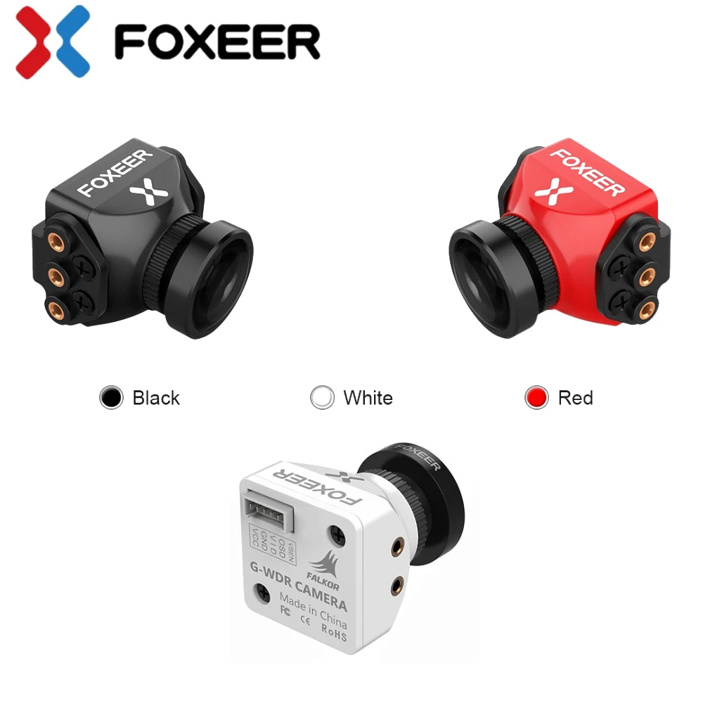 Foxeer Falkor 2 FPV камера Мини Стандартный размер Global WDR Фристайл длинный диапазон