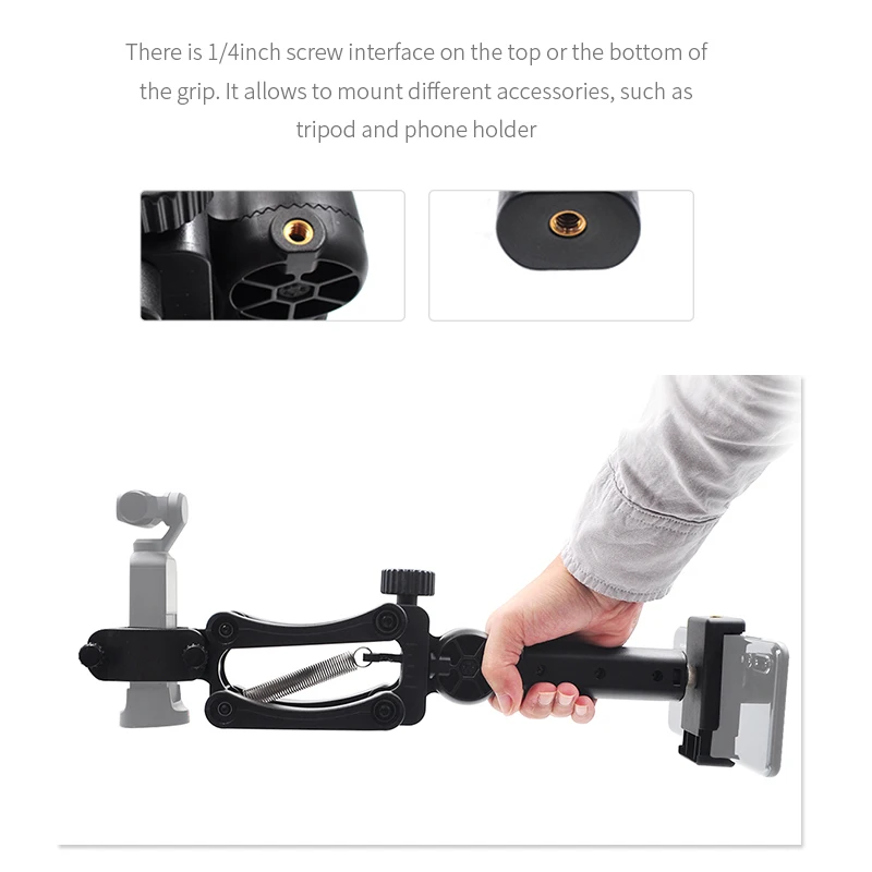 New Damping Stabilizer,Flexible 4Th Axis Stabilizer Handle Grip Arm for Dji Osmo Pocket Accessories Kit