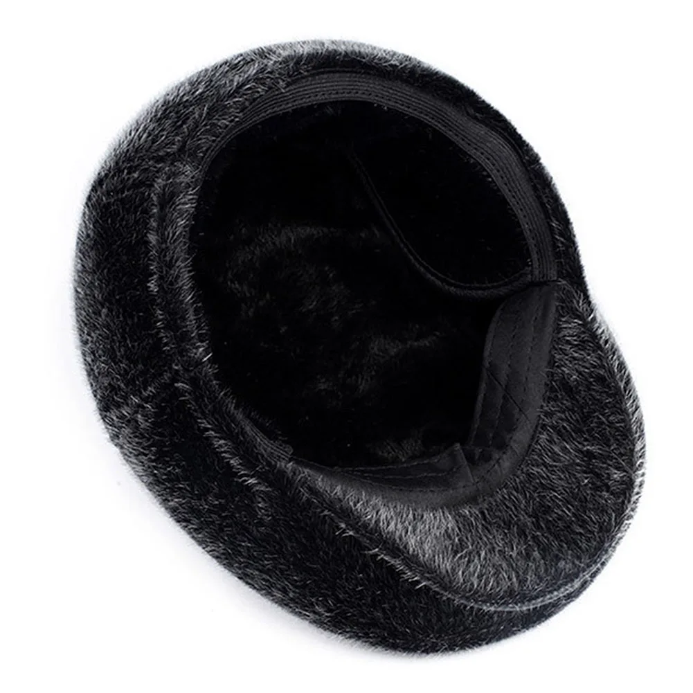 Теплая шапка унисекс для пожилых, повседневная, традиционная зимняя шапка