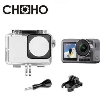 

Waterproof Case Housing Diving 60M Protective Underwater + Lone Screw + Base Mount For Dji Osmo Action Accessories NEW Arrive