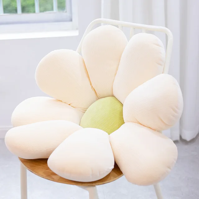 50-80cm Colorful Daisy Flower Plush Pillow Toy Soft Cartoon Plant Stuffed Doll Chair Cushion Sofa Kids Lovers Birthday Gifts 4