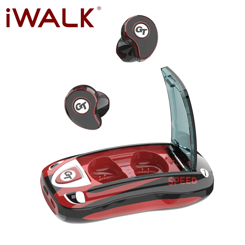 TWS Earphones Wireless Free Gift Hook Racing Patent Model IPX5 Waterproof Bluetooth 5 0 Headsets for IOS Iphone Android Earbuds