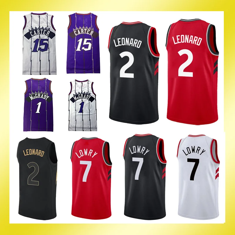 2 Kawhi Leonard JERSEY 1 Трейси Макгрейди 7 Кайл Лоури 15 Vince Carter майки