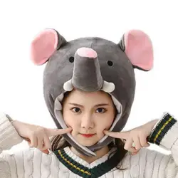 TYY gorro de elefante de felpa suave para invierno, gorro con dibujos animados, para Cosplay, 2022