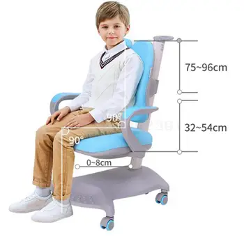 

Children's Learning Chair Student's Household Backrest Chair Ergonomics Chair Can Be Lifted And Lowered, Desk And Writing