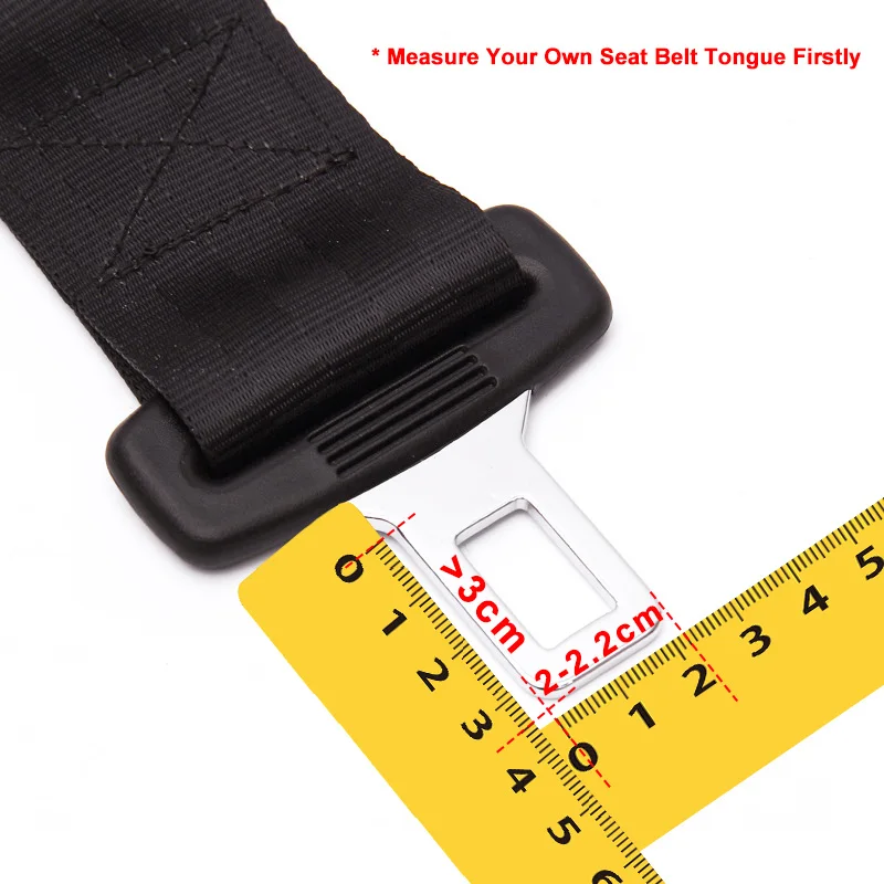 Universal Car Safety Belt 22MM*30MM Locking Tongue Seat Belt Stopper Steel Safety Buckle Seat Clip Extender Plug seat belt stopper