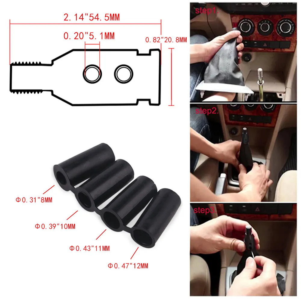 Aluminum Shift Knob Adapter fit for Non Threaded Shifters For BMW M12x1.25mm M10X1.5mm Shifter Parts Accessories RS-SFN057