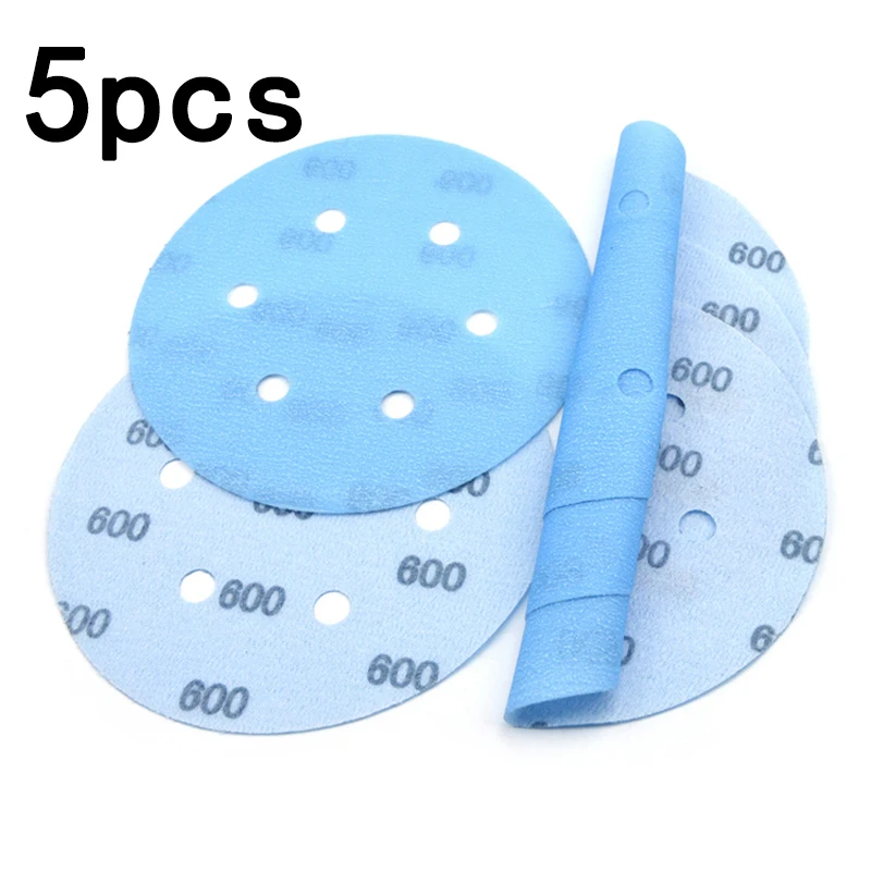 5*Sandpaper 150mm Diameter Sanding Disc Superfine Sandpaper Car Paint Surface Polishing 600/800/1000/1200/2000/3000/4000 Grit - Цвет: 600