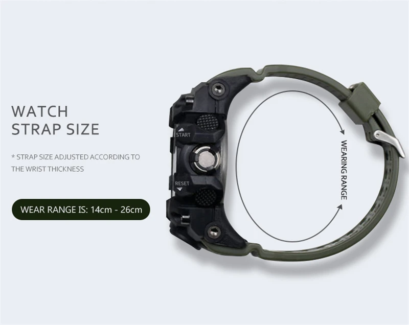 Montre Homme Sports Mens Watches Top Brand Luxury Designer LED Digital Chronograph Watch For Men Waterproof Wristwatches Reloj