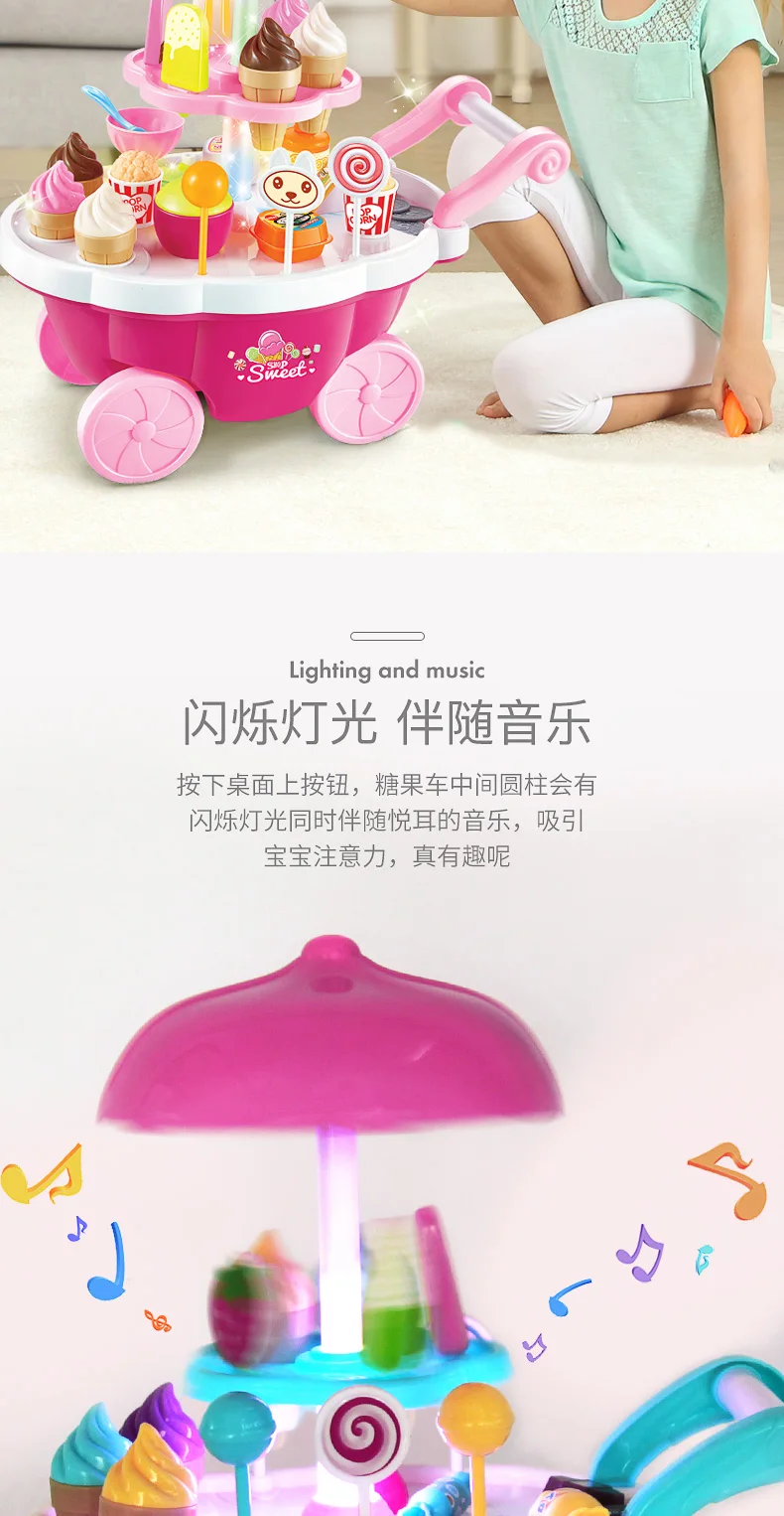 Tony Toy Ever kitchen Enshi Girls's Fruit Trucks модель каждой семьи готовим конфеты пластиковые детские Enshi Combo
