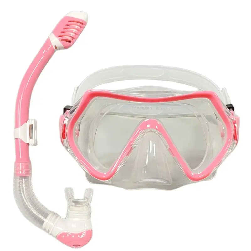 Children's professional swimming set Waterproof soft silicon glasses Swimming glasses goggles Children's diving mask breathing t