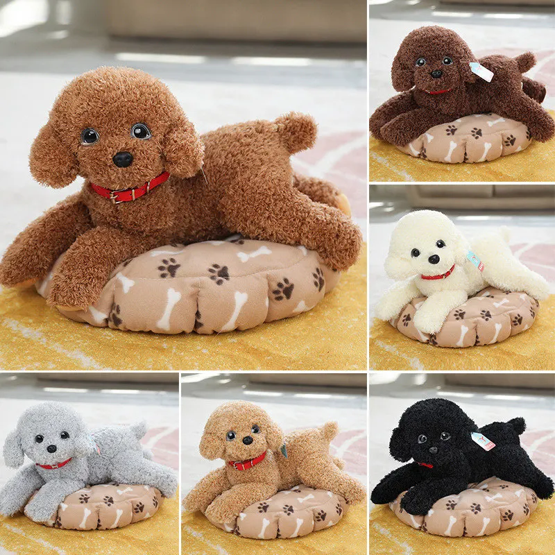 Realistic Teddy Dog Poodle Plush Toy - Perfect Holiday and Birthday Gift
