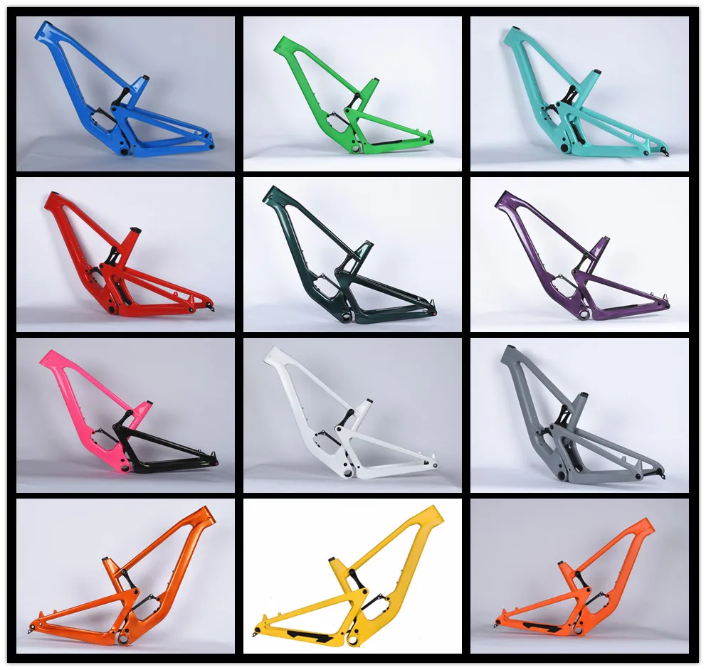 Tideace Upgraded T1000 All Mountain AM MTB Full Suspension Frame 29er Travel 160mm 29 Boost Mtb Bike Race Frames 148