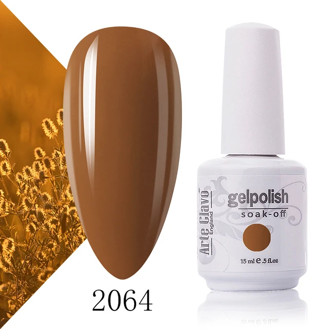 Arte Clavo 131 Colors Gel Polish Nail Gel Varnish Paint Semi Permanent Nails Art Gel Nail Polish For Manicure Top Coat Base Coat 2064