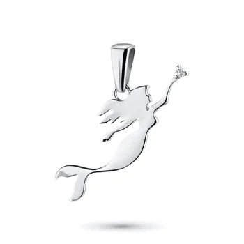 

Pendant in white gold with a diamond