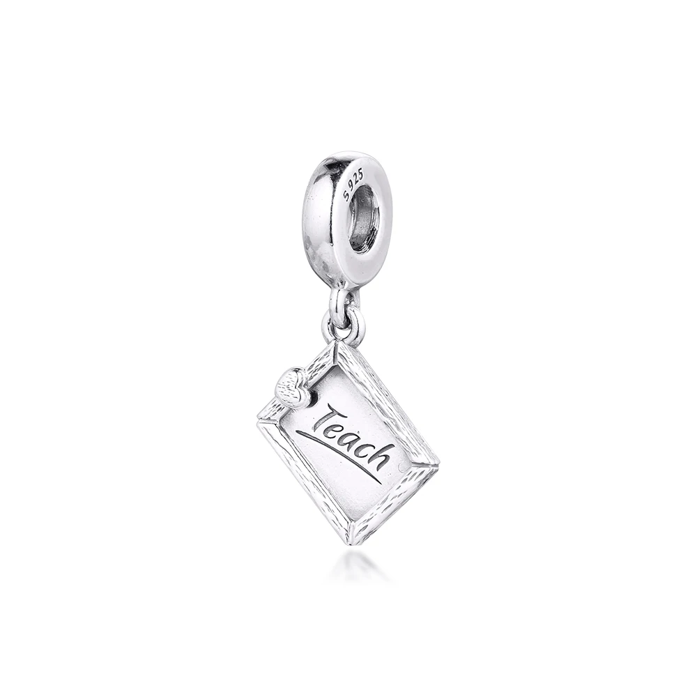 

Chalkboard Dangle Charm for Bracelets 2020 new popular diy Women Cheap Charms New Arrival diy 925 Sterling Silver Pendant