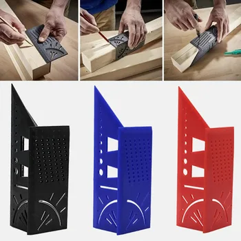 

1PCS New Arrivals 3D Mitre Angle Measuring Gauge Square Size Measure Tool router Woodworking Ruler wood jig shaft trimmer