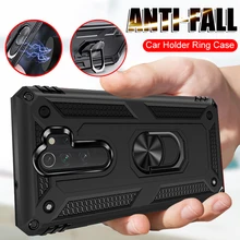 Funda de teléfono de armadura de Metal de lujo para Xiaomi Redmi 7A Note 7 8 K20 Pro para Xiaomi 9T Pro A3 Lite CC9E 9 SE funda de silicona(China)