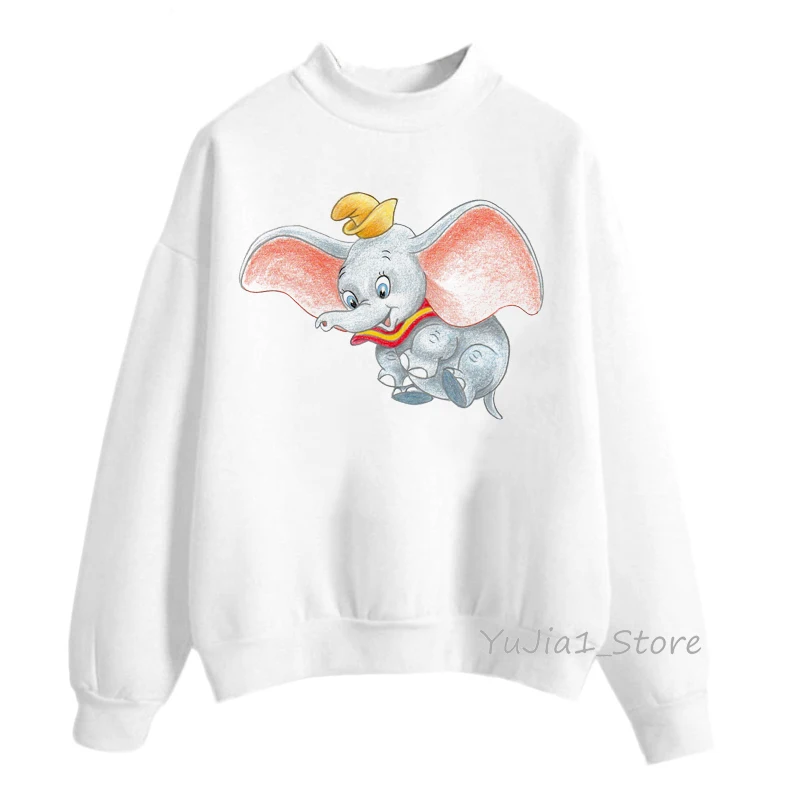 Dumbo, толстовки с капюшоном с животным принтом, sudadera mujer,, забавная толстовка, женская одежда, harajuku kawaii, толстовка с капюшоном, Женская Толстовка