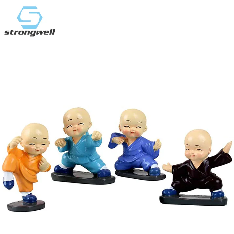 Strongwell китайский шаолиньский монах кунг-фу Статуэтка Fengshui украшение для
