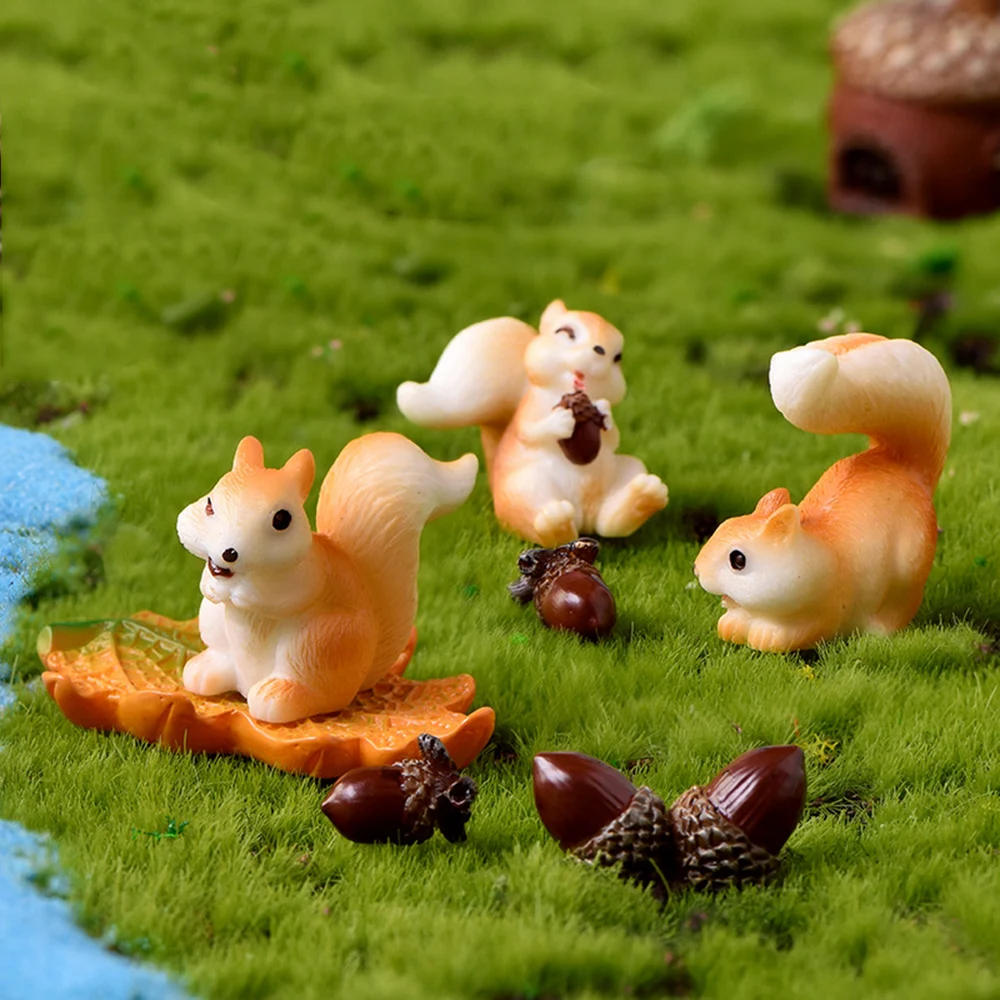 Tanio 5 sztuk wiewiórka miniaturowe figurki