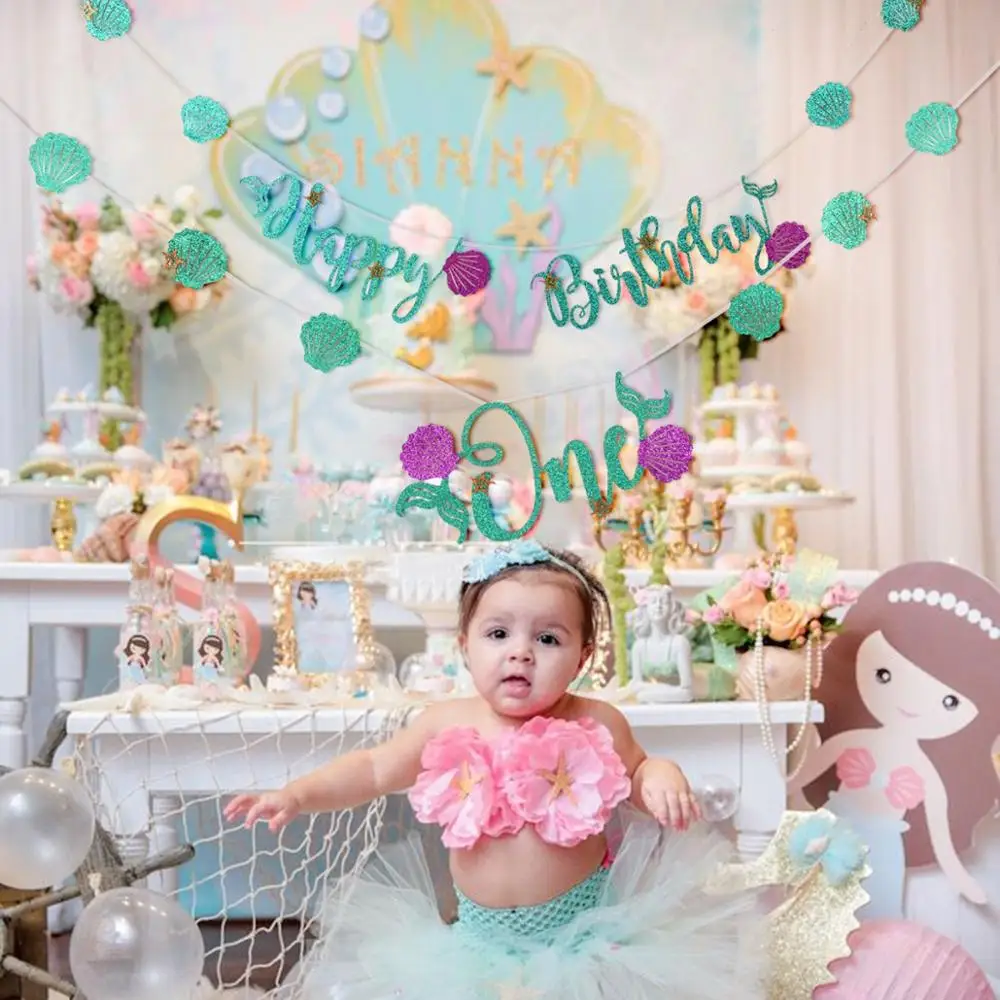 Mermaid Party Supplies Mermaid Decor Balloon Little Mermaid Birthday Party Decor 1st Birthday Babyshower Girl Baby Shower Favors