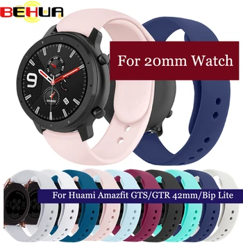 

20mm/22mm Wrist Strap for Huami Amazfit GTR 42MM/47MM GTS Silicone Watch Bands Replacement Bracelet Band Smart Accessories