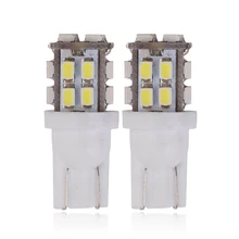 Автомобильный T10 светодиодный лампы 12V Белый 6500K 20 SMD 5W5 W5W светодиодный T10 сигнальный светильник авто Интерьер Чтение номерного знака, на танкетке, с боковой лампы