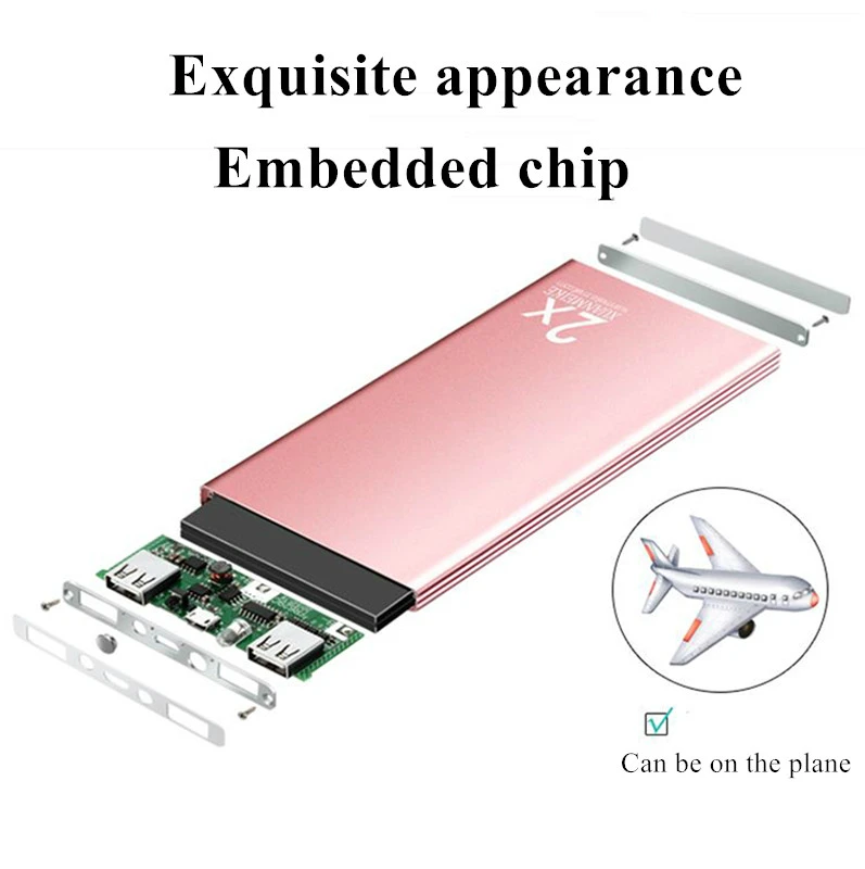SOODOO Waterproof Portable Power Bank 10000 MAh for All Smart Phone Battery Powerbank Fast Charging External Battery LED
