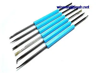 

DHL/EMS 20pcs Set 7PCS Magnifier SOLDERING IRON Solder Disassembly Repair Pry Hook Shovel tool-A8