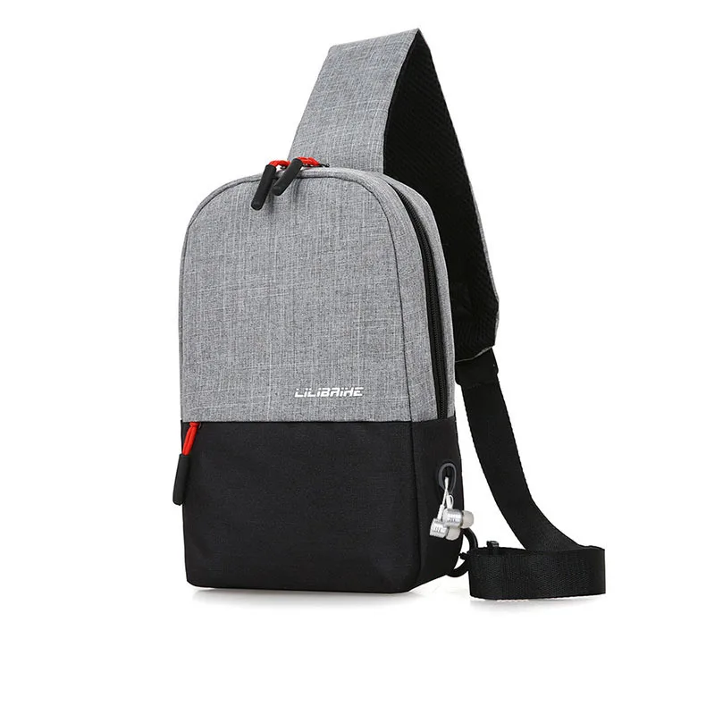 

2019 New Style Contrast Color Chest Pack Thick Canvas Fabric Business Casual Multi-functional Fashion Man Bag