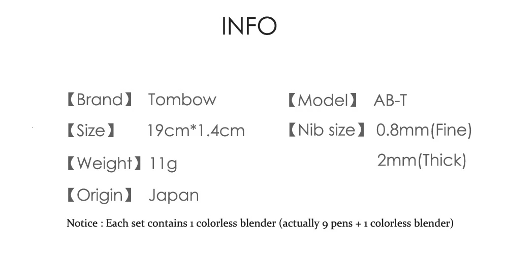 Япония TOMBOW 96 цветов Двойные головки Художественный набор кистей ручка маркер Профессиональный водный маркер ручка для рисования