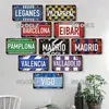 [SQ-DGLZ] Spain City License Plate Metal Sign Vintage Plaque Tin Sign Wall Decor Bar Decor BARCELONA/MADRID/SEVILLE Flag Poster ► Photo 2/6