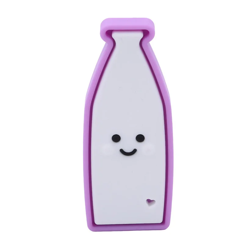 Cartoon Milk Bottle Shape Teething Baby Teether Nursing Natural Silicone Toys Organic Safe Nursing Baby Teether