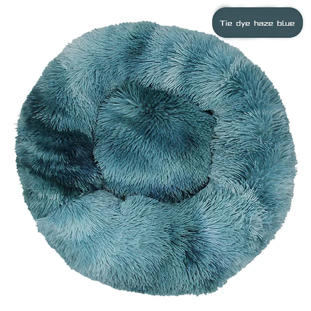 Meijuner 2021 New Long Plush Pet Bed Super Soft Round Dog Bed Washable Dog Kennel Pet Supplies Cushion For Dog Cat Big Cushion 14