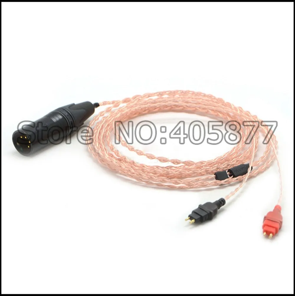 4pin Balanced DIY 5N pure copper Plated Headphone Upgrade Cable for Hd580 Hd600 Hd650