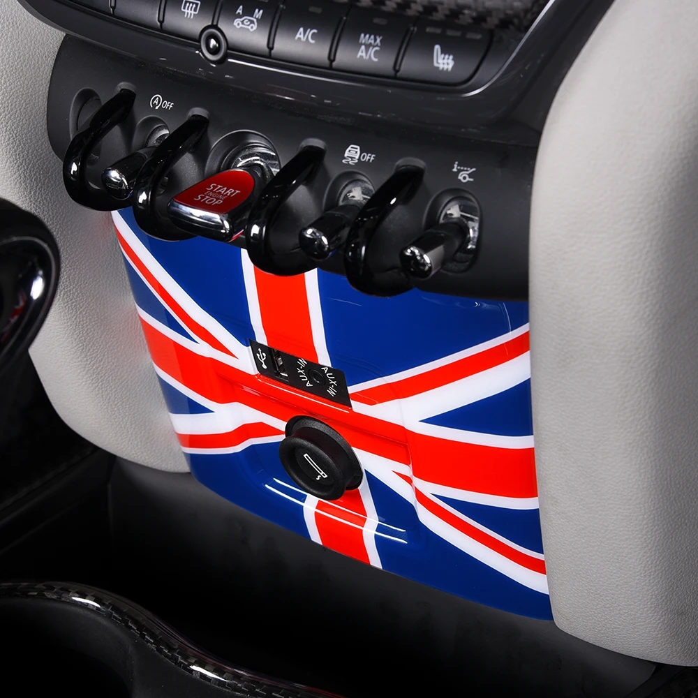

Center Console Sticker For BMW Mini Cooper S F55 F56 F57F60 CLUBMAN COUNTRYMAN Car cigarette lighter panel Trim car accessories