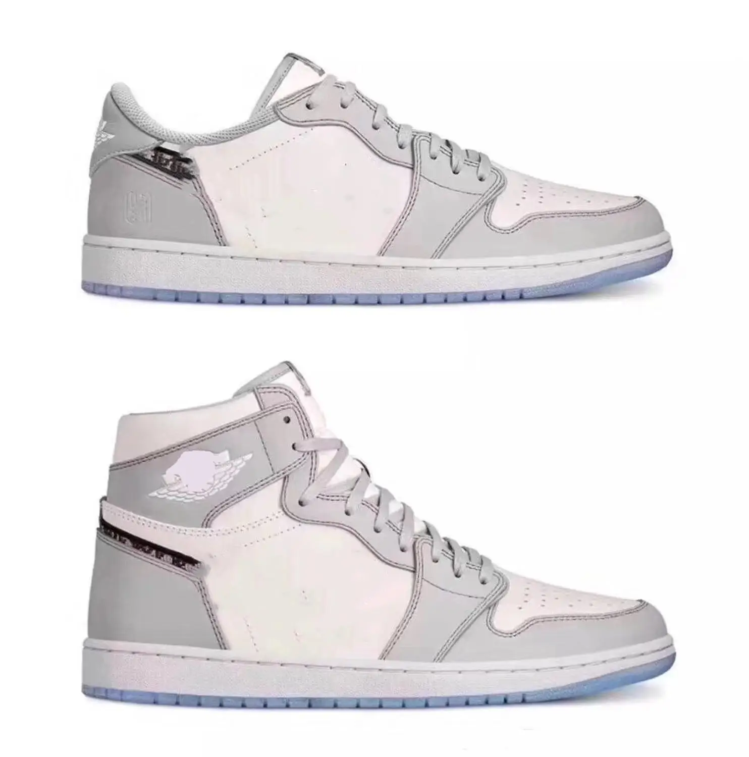 

2020 new brand genuine OG gray 1:1 men's high-top basketball shoes men and women outdoor high quality