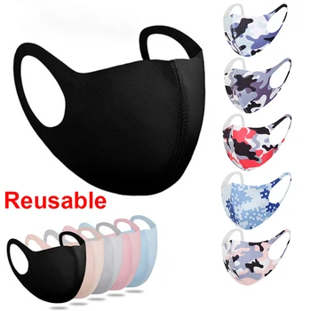 

Mouth Mask Reusable Mask Washable Filter shield Masque Cloth mascarillas For Face tela cubrebocas Camouflage Face Mask