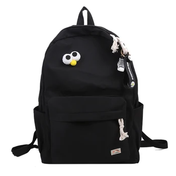 

2020 New Fashion Backpack Ladies Kawaii Student Back Pack Classic Casual Backpacks Solid Color Large Capacity Travel Bag